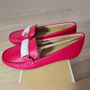 Michael Kors Camila Moccasin flats red
